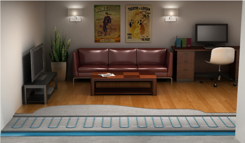 Underfloor Heating in a basement
